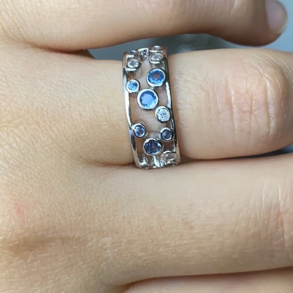 NWT 925 sterling silver blue sapphire ring - Picture 4 of 4